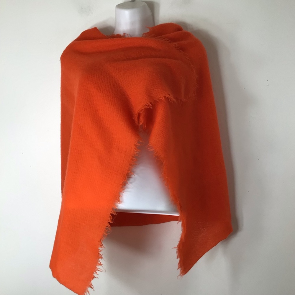 Yves Saint Laurent wrap scarf orange